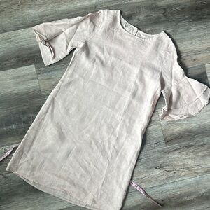 Francesca Bettini dress size Medium pale pink 100% Linen Italian
